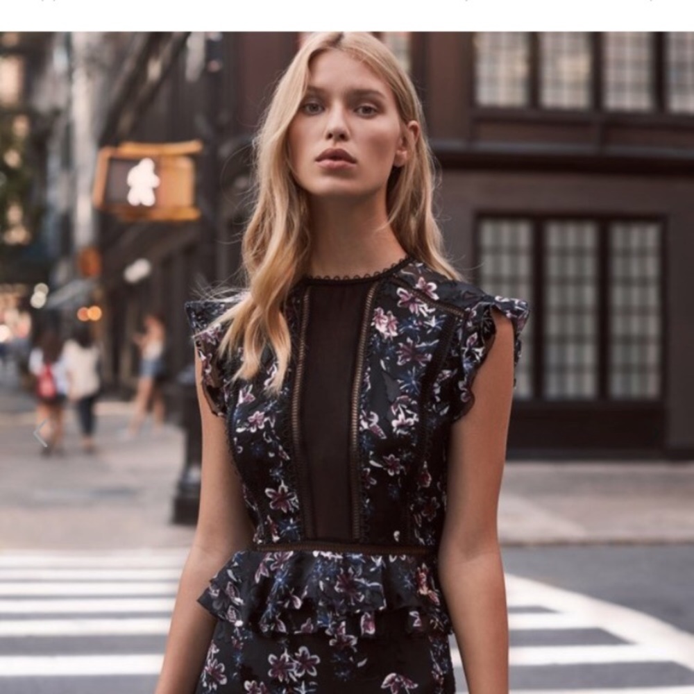 Reiss Alexandra floral printed dress US 6 …